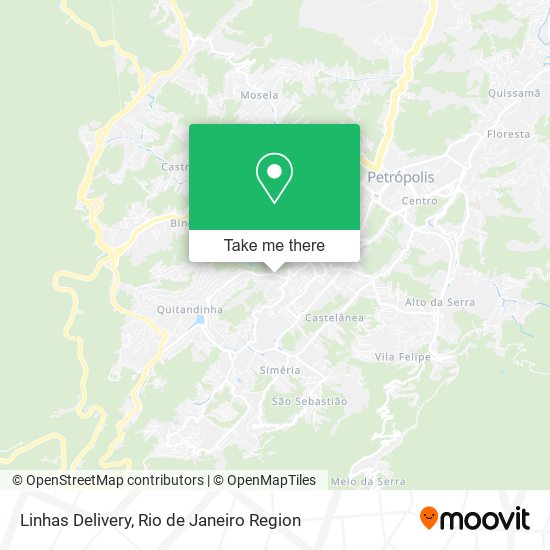 Linhas Delivery map