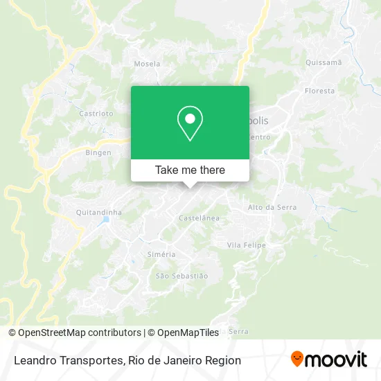 Leandro Transportes map