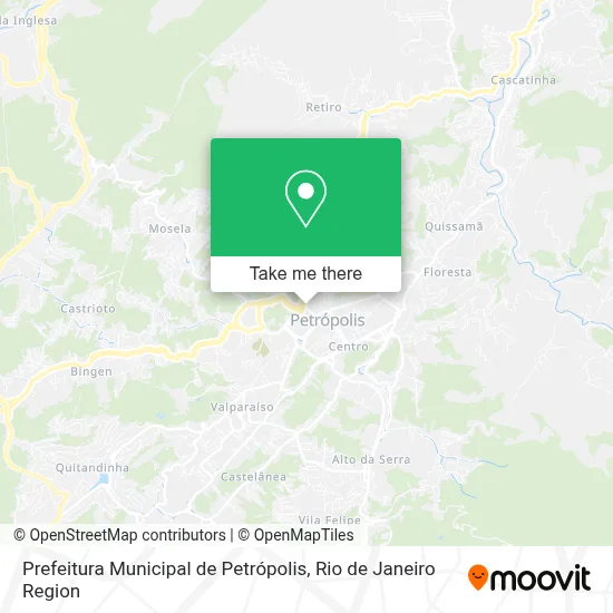Prefeitura Municipal de Petrópolis map