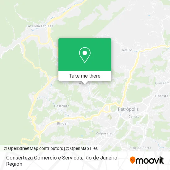 Conserteza Comercio e Servicos map
