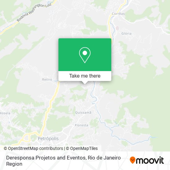 Deresponsa Projetos and Eventos map