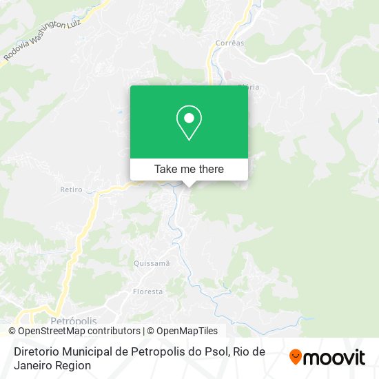 Diretorio Municipal de Petropolis do Psol map