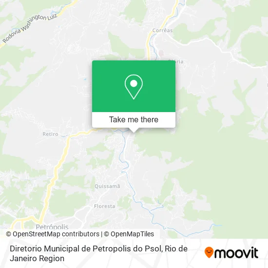Diretorio Municipal de Petropolis do Psol map