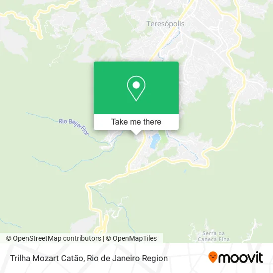 Trilha Mozart Catão map