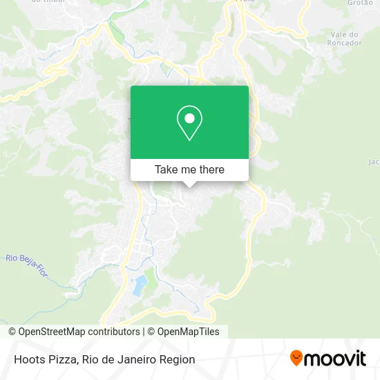 Hoots Pizza map