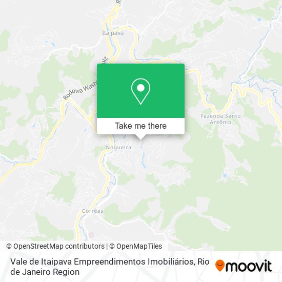 Mapa Vale de Itaipava Empreendimentos Imobiliários