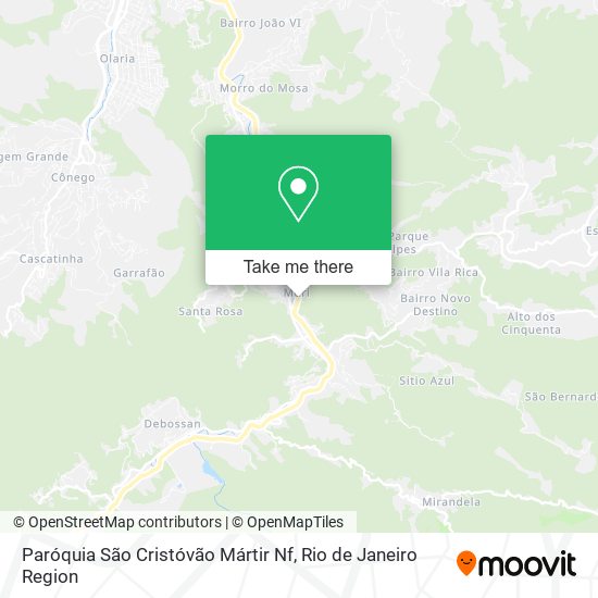 Paróquia São Cristóvão Mártir Nf map