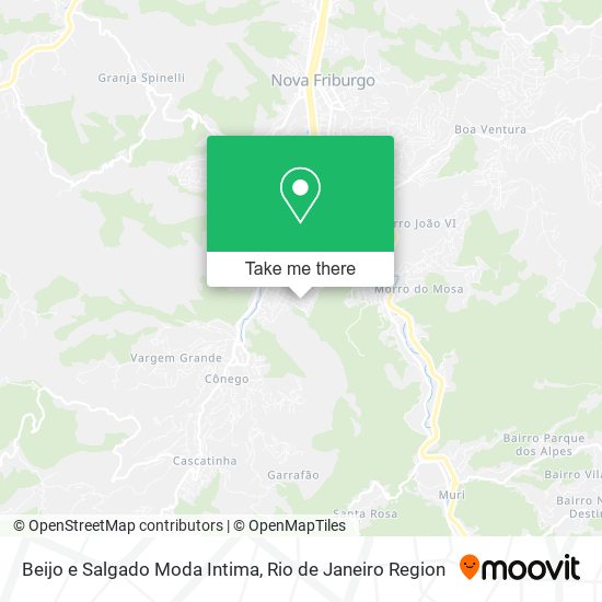 Mapa Beijo e Salgado Moda Intima