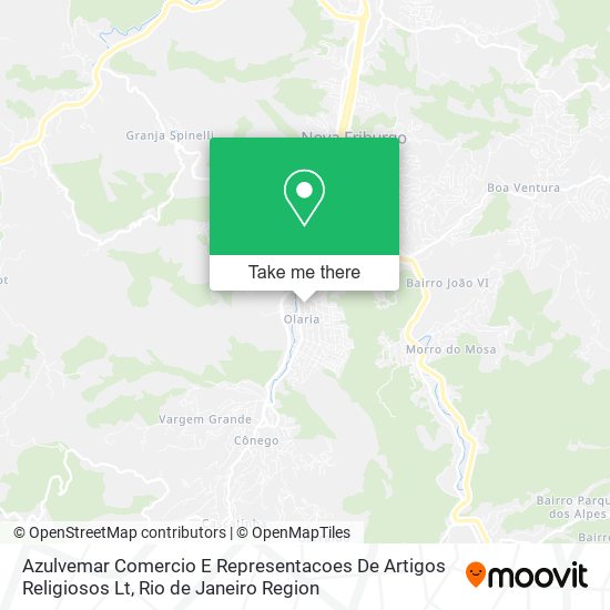 Azulvemar Comercio E Representacoes De Artigos Religiosos Lt map