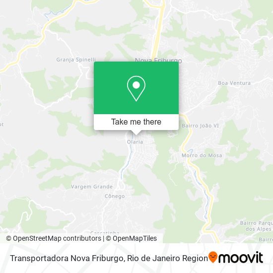 Transportadora Nova Friburgo map