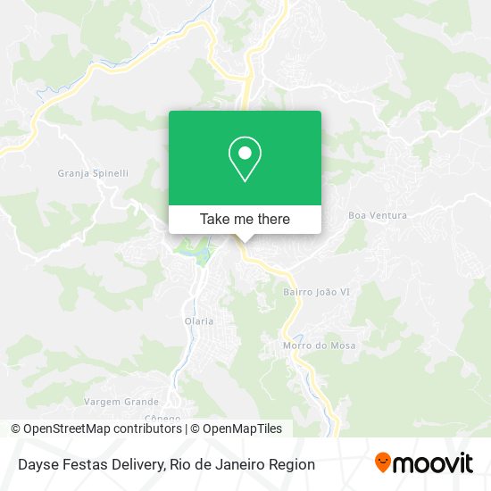 Dayse Festas Delivery map