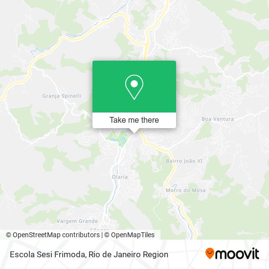 Mapa Escola Sesi Frimoda