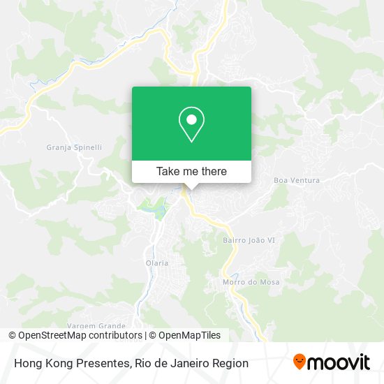 Hong Kong Presentes map