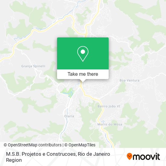 M.S.B. Projetos e Construcoes map