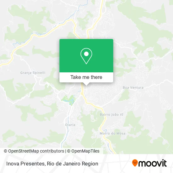 Inova Presentes map