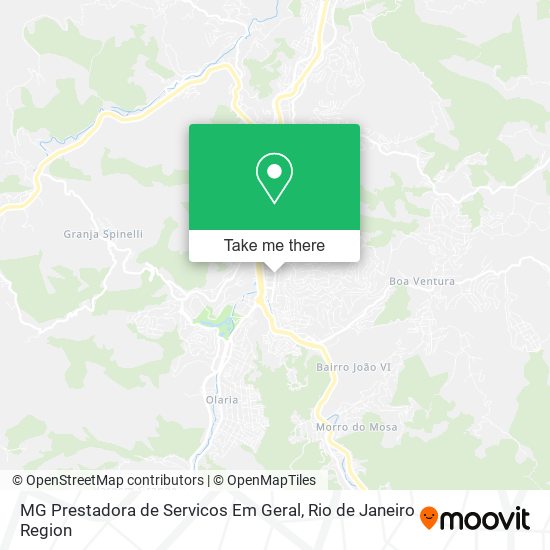 Mapa MG Prestadora de Servicos Em Geral