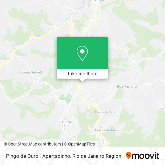 Pingo de Ouro - Apertadinho map