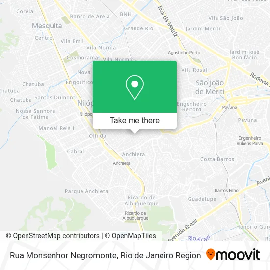 Rua Monsenhor Negromonte map