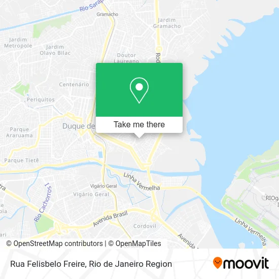 Rua Felisbelo Freire map