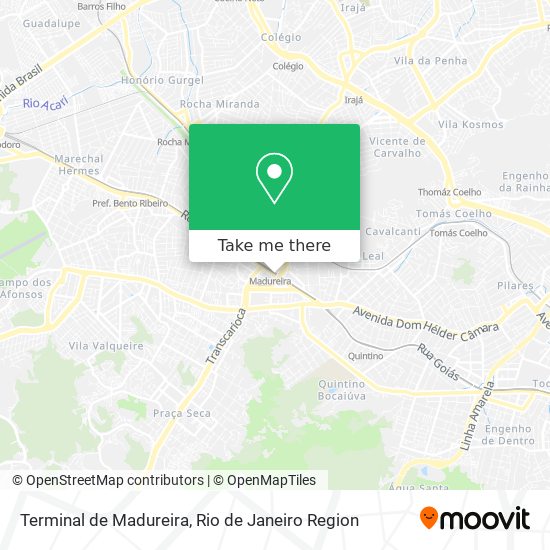 Mapa Terminal de Madureira