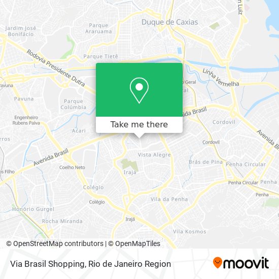 Via Brasil Shopping map