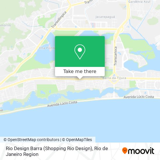 Mapa Rio Design Barra (Shopping Rio Design)