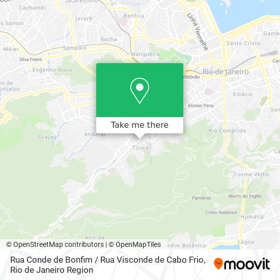 Mapa Rua Conde de Bonfim / Rua Visconde de Cabo Frio