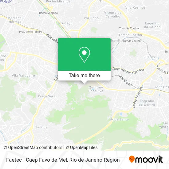 Faetec - Caep Favo de Mel map