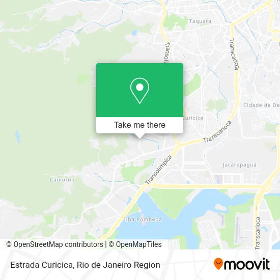 Estrada Curicica map