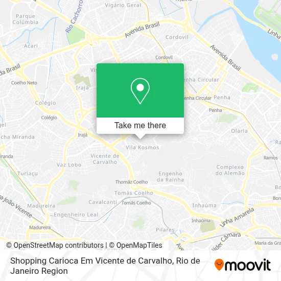 Shopping Carioca Em Vicente de Carvalho map