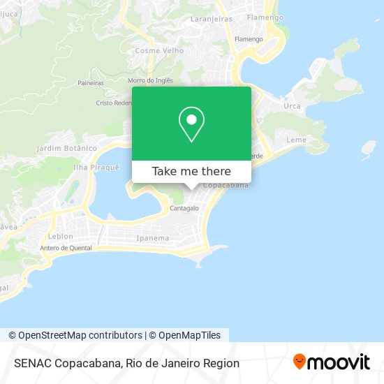 Mapa SENAC Copacabana
