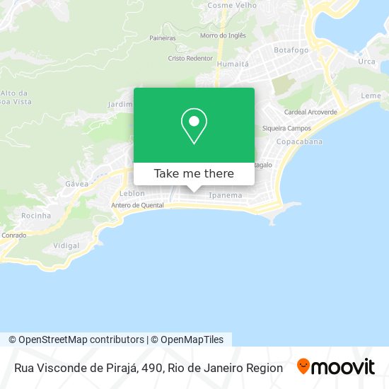 Mapa Rua Visconde de Pirajá, 490