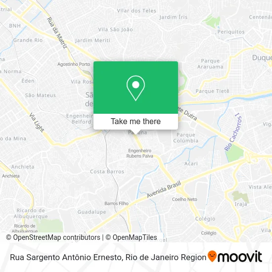 Rua Sargento Antônio Ernesto map