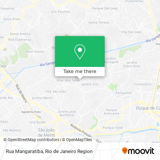 Mapa Rua Mangaratiba
