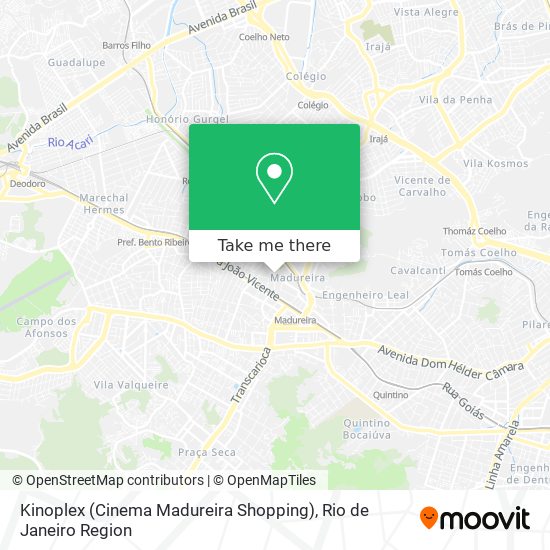 Mapa Kinoplex (Cinema Madureira Shopping)