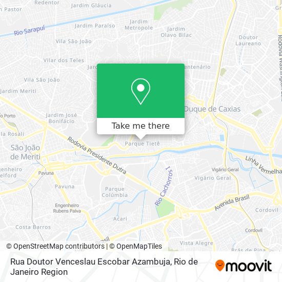 Rua Doutor Venceslau Escobar Azambuja map