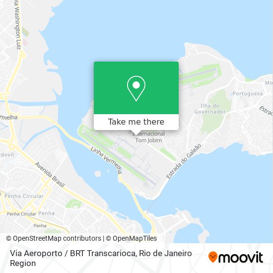 Mapa Via Aeroporto / BRT Transcarioca