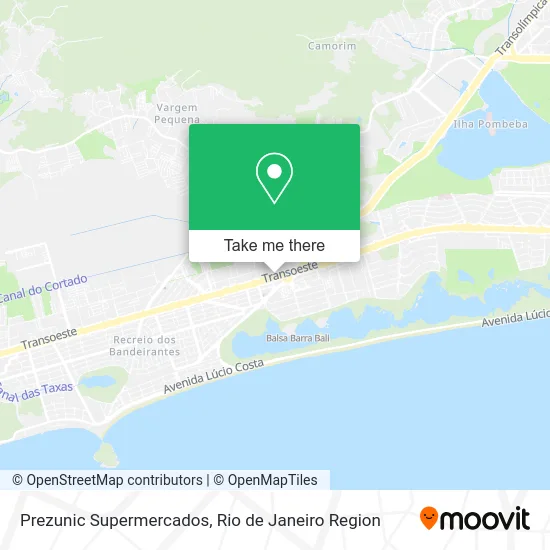 Prezunic Supermercados map