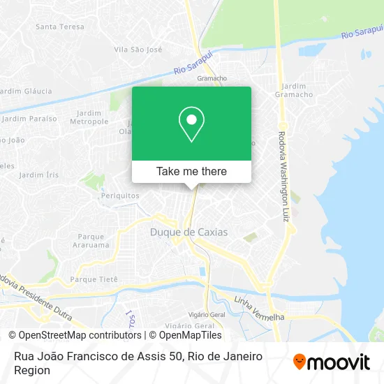 Rua João Francisco de Assis 50 map