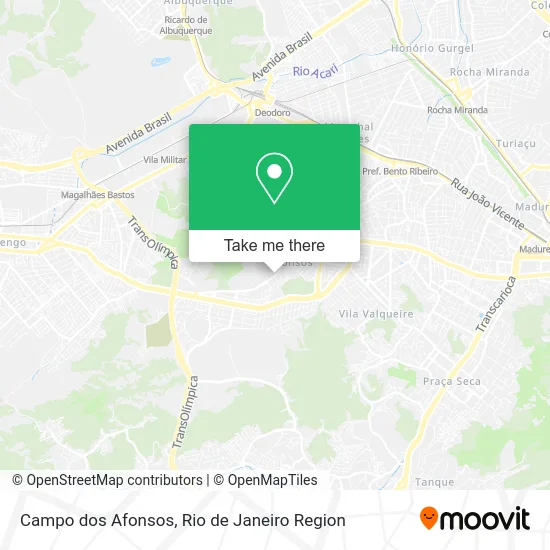 Campo dos Afonsos map