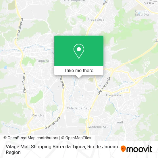Vilage Mall Shopping Barra da Tijuca map