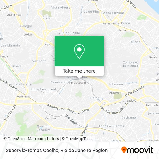 Mapa SuperVia-Tomás Coelho