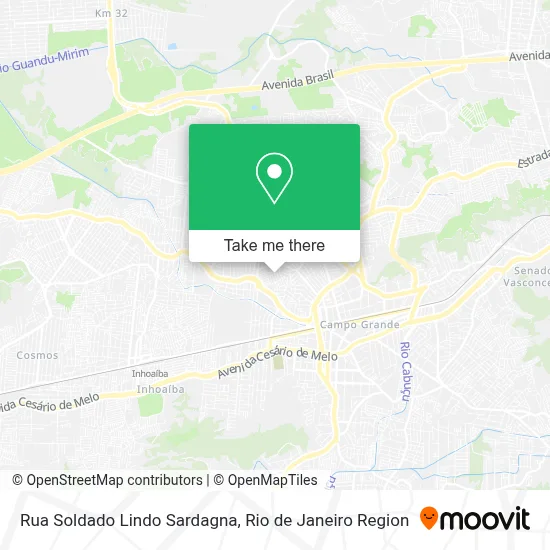 Rua Soldado Lindo Sardagna map