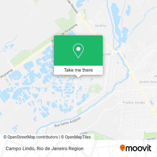 Campo Lindo map