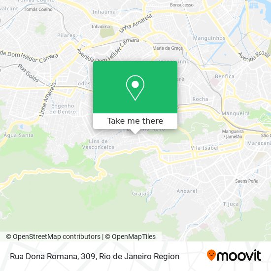 Mapa Rua Dona Romana, 309