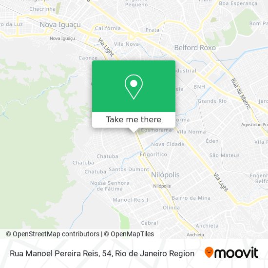 Mapa Rua Manoel Pereira Reis, 54