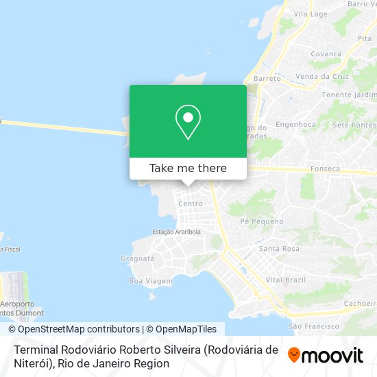 Mapa Terminal Rodoviário Roberto Silveira (Rodoviária de Niterói)
