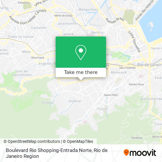 Mapa Boulevard Rio Shopping-Entrada Norte