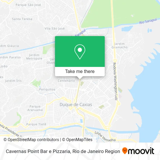 Cavernas Point Bar e Pizzaria map