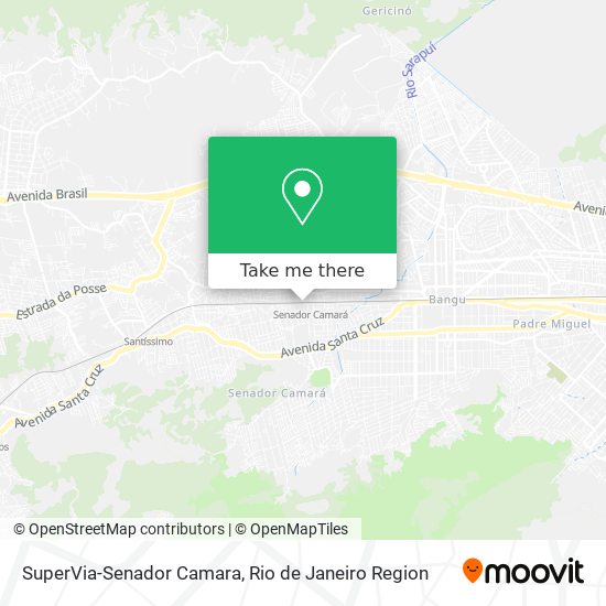 SuperVia-Senador Camara map